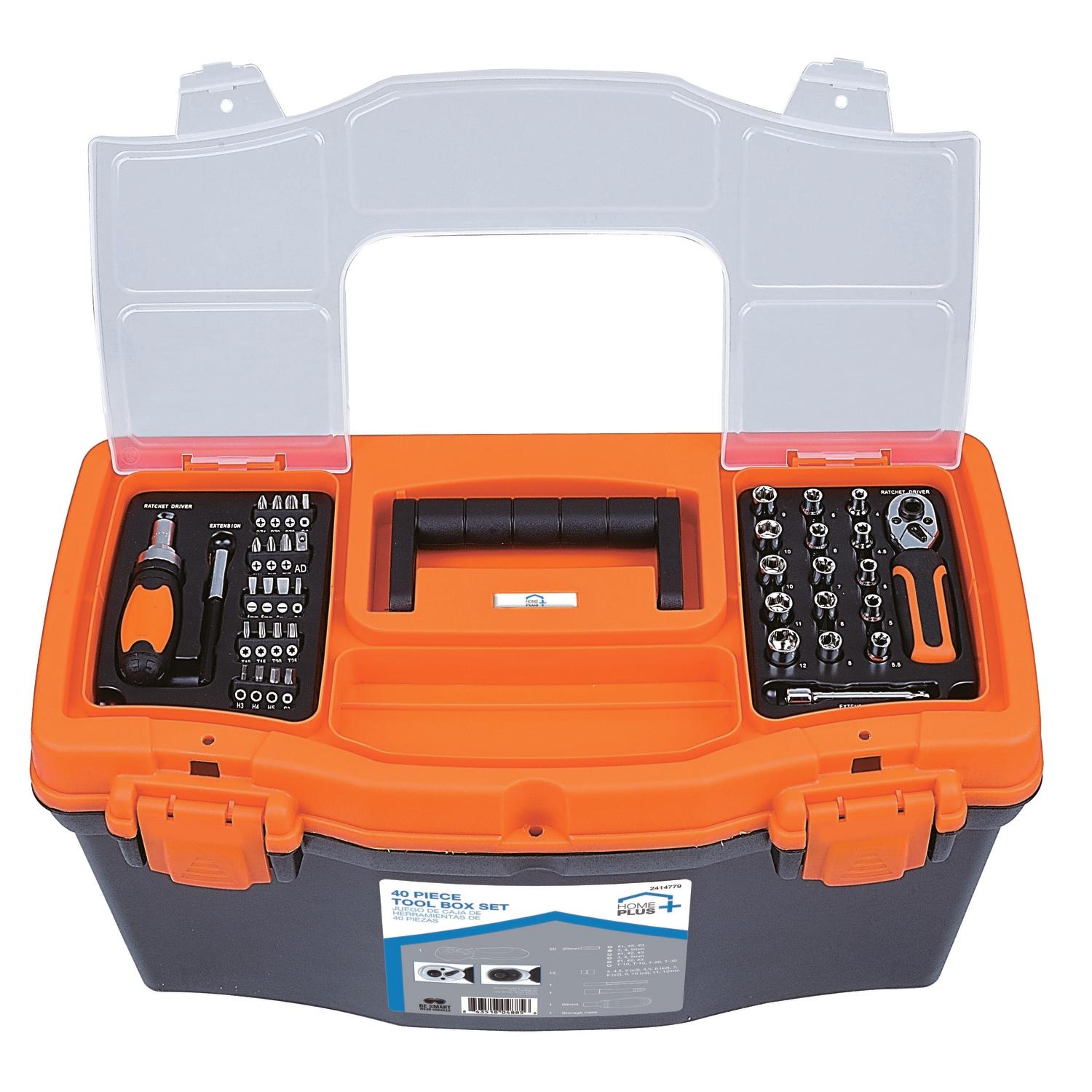 Home Plus Tool Box Set 40 pc