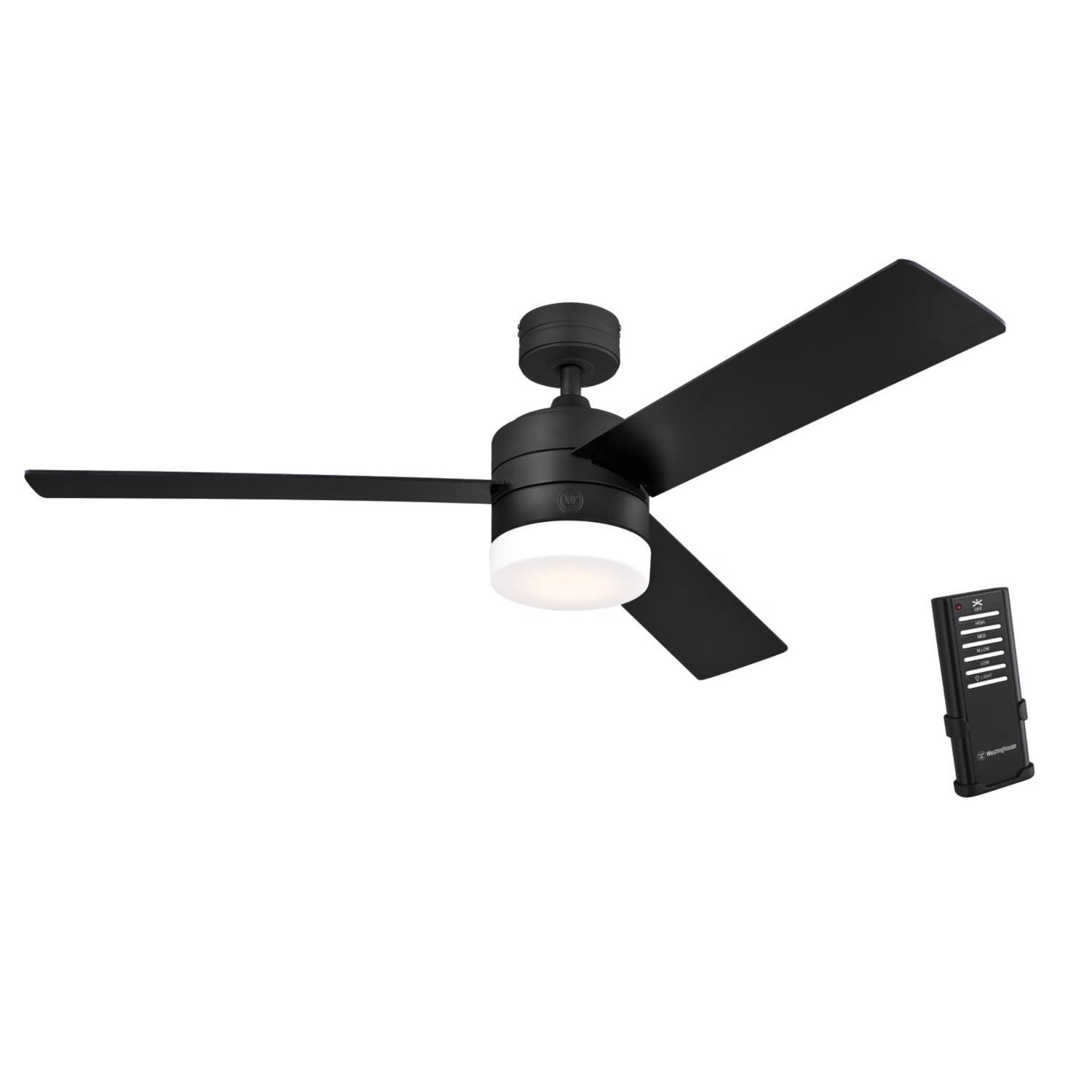 Westinghouse Alta Vista 52 in. Matte Black LED Indoor Ceiling Fan Uae Electronic uaeelectronic.com