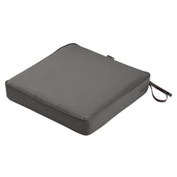 Classic Accessories Montlake Charcoal Polyester Seat Cushion 3 in. H X 19 in. W X 19 in. L