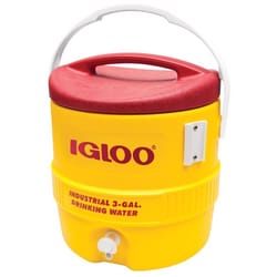 Igloo Industrial Red/Yellow 3 gal Water Cooler