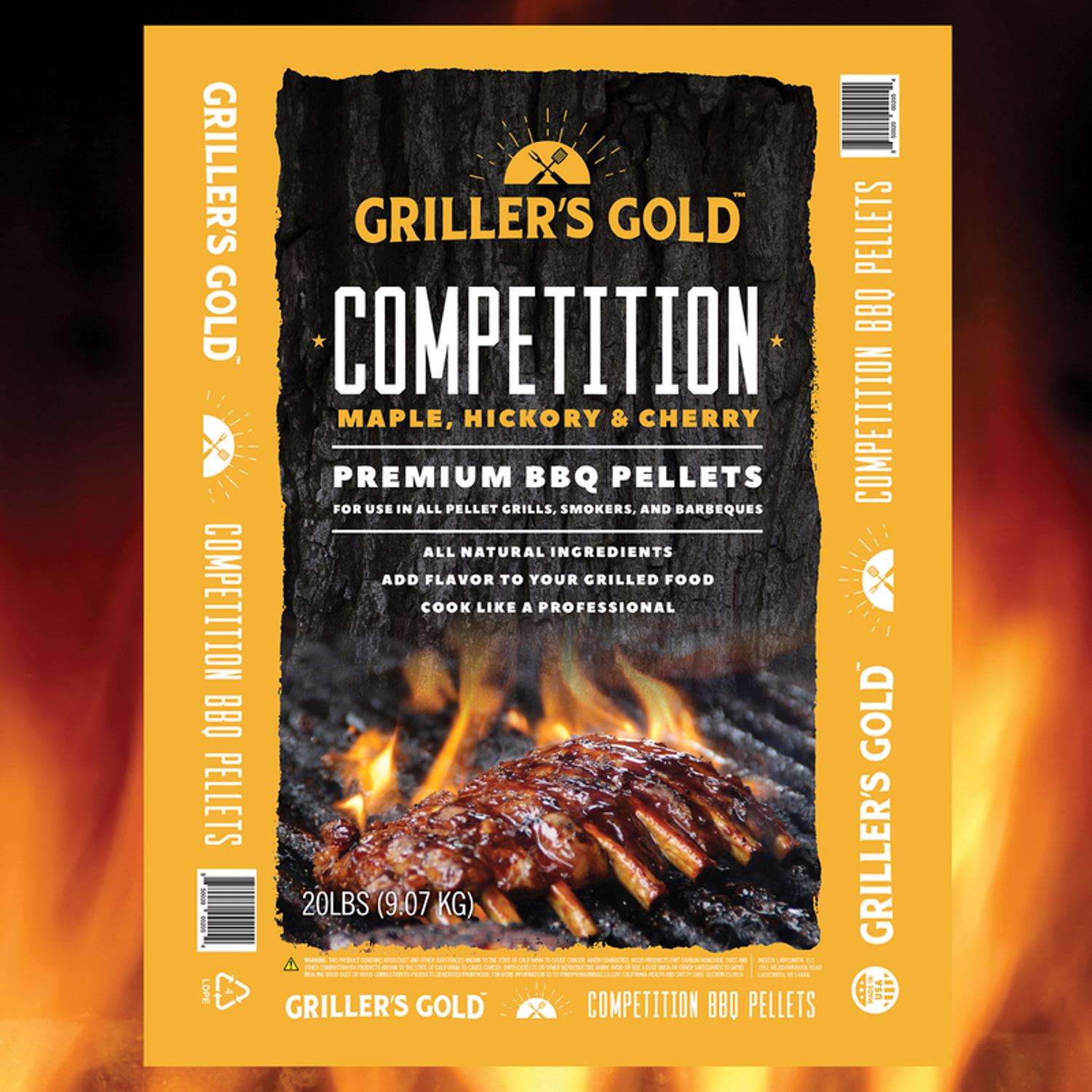 Griller's Gold All Natural Competition Blend BBQ Wood Pellet 20 lb - Ace  Hardware