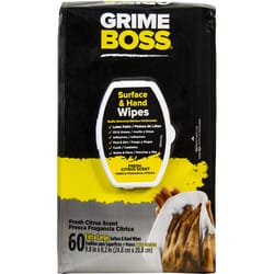 Grime Boss Fiber Blend Cleaning Wipes 10 in. W X 8 in. L 60 pk