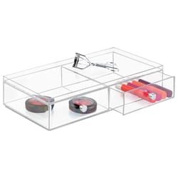 iDesign Clear Drawer 3 in. H X 7 in. W Stackable