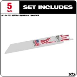Black & Decker 4 24-TPI Metal Cutting Reciprocating Saw Blades