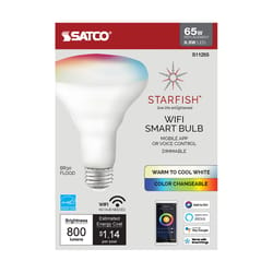 Satco Starfish BR30 E26 (Medium) Smart-Enabled LED Bulb Tunable White/Color Changing 65 Watt Equival