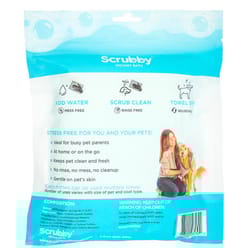 Scrubby White Rinse Free Unscented All Pets Shampoo Mittens 5 pk