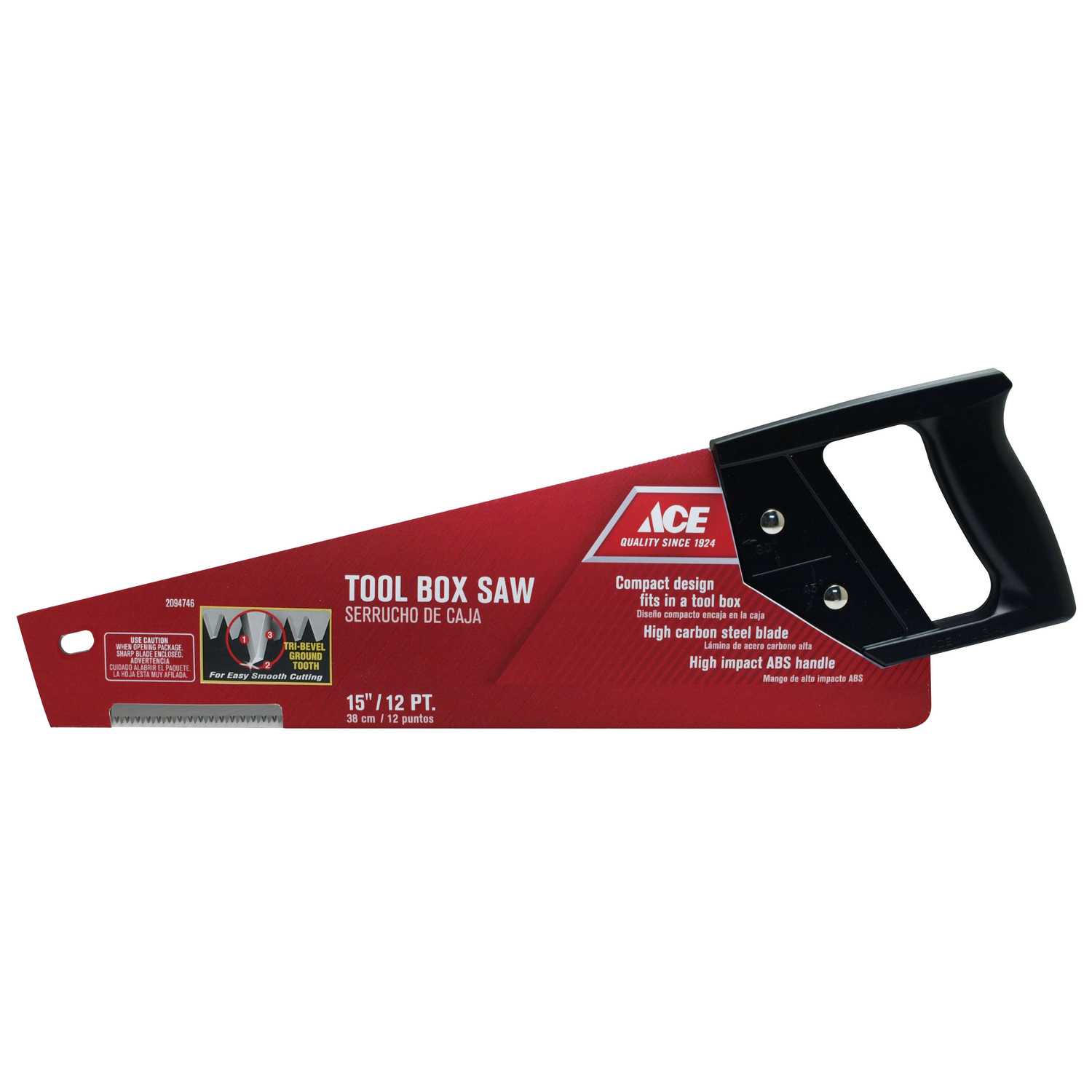 Ace 15 in. High Carbon Steel Tool Box Saw 12 TPI Ace Hardware