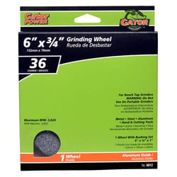 Gator 6 in. D X 1 in. Grinding Wheel