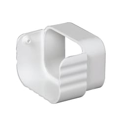 Amerimax 3.5 in. H X 3.5 in. W X 2 in. L White Vinyl Gutter Diverter