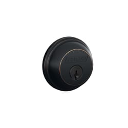 Schlage Aged Bronze Brass Single Cylinder Deadbolt