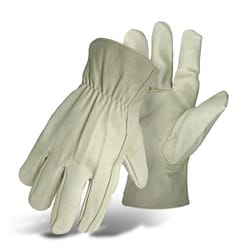 Boss Men's Indoor/Outdoor Driver Work Gloves Tan L 1 pair