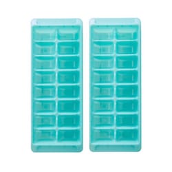 Farberware Aqua Plastic Ice Cube Trays