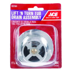 Ace 1-1/2 in. Polished Metal Drain Assembly