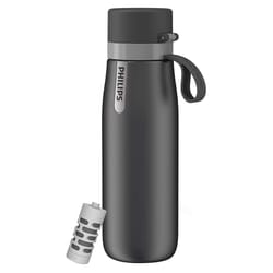 Philips 18.6 oz Gray BPA Free Filtered Water Bottle