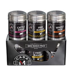 Casa M Spice Co Mini Ranch Pack Beef/Chicken/Pork BBQ Rub Set 16.5 oz