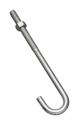 National Hardware Zinc-Plated Silver Steel 7 in. L J-Bolt 1 pk