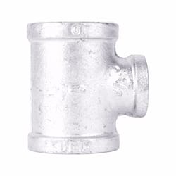 STZ Industries 1 in. FIP each X 1 in. D FIP 0.5 in. D FIP Galvanized Malleable Iron Reducing Tee