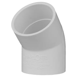 Charlotte Pipe Schedule 40 2 in. Slip X 2 in. D Slip PVC Elbow 1 pk