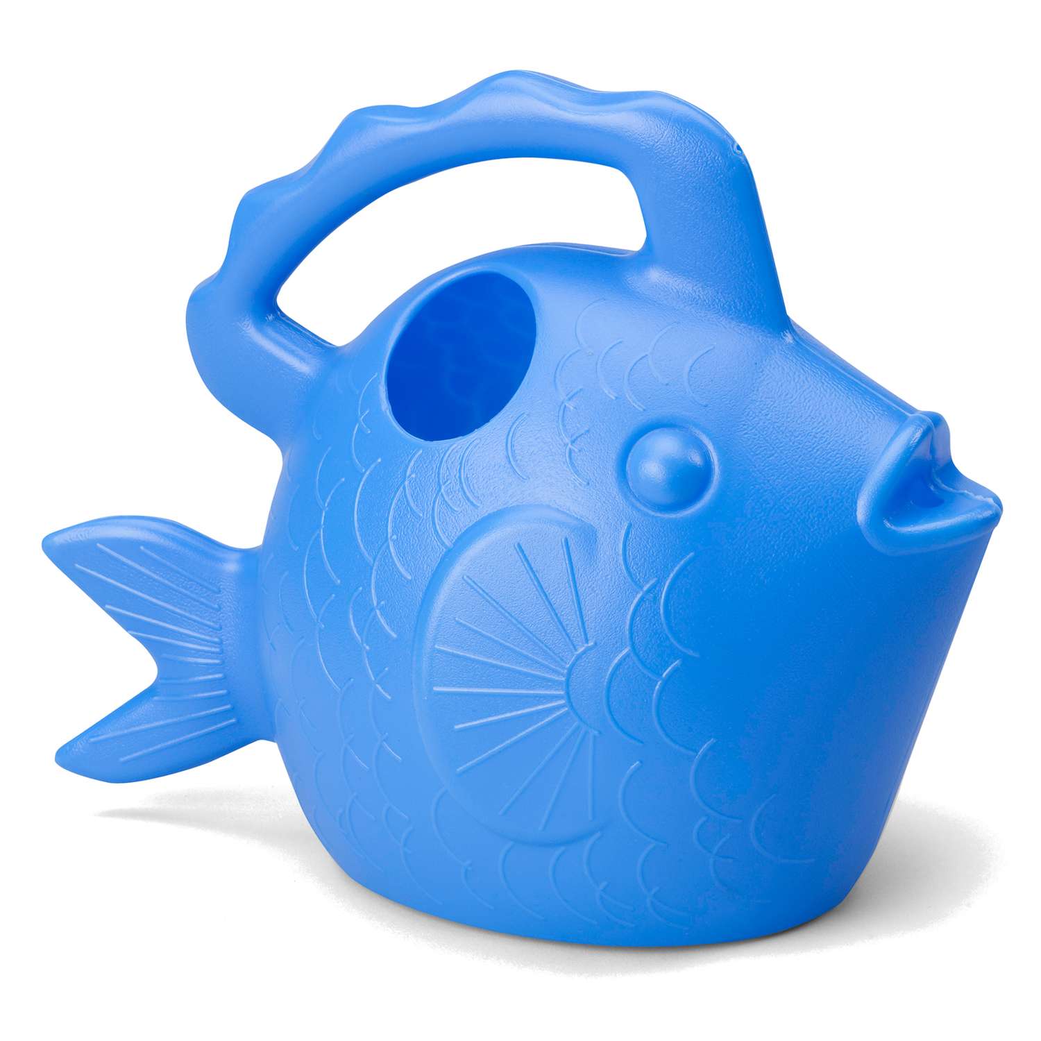 Novelty Blue 0.75 gal. Resin Squirt the Fish Watering Can Ace Hardware
