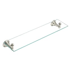 Moen Sage Brushed Nickel Brushed Nickel Glass Bathroom Shelf