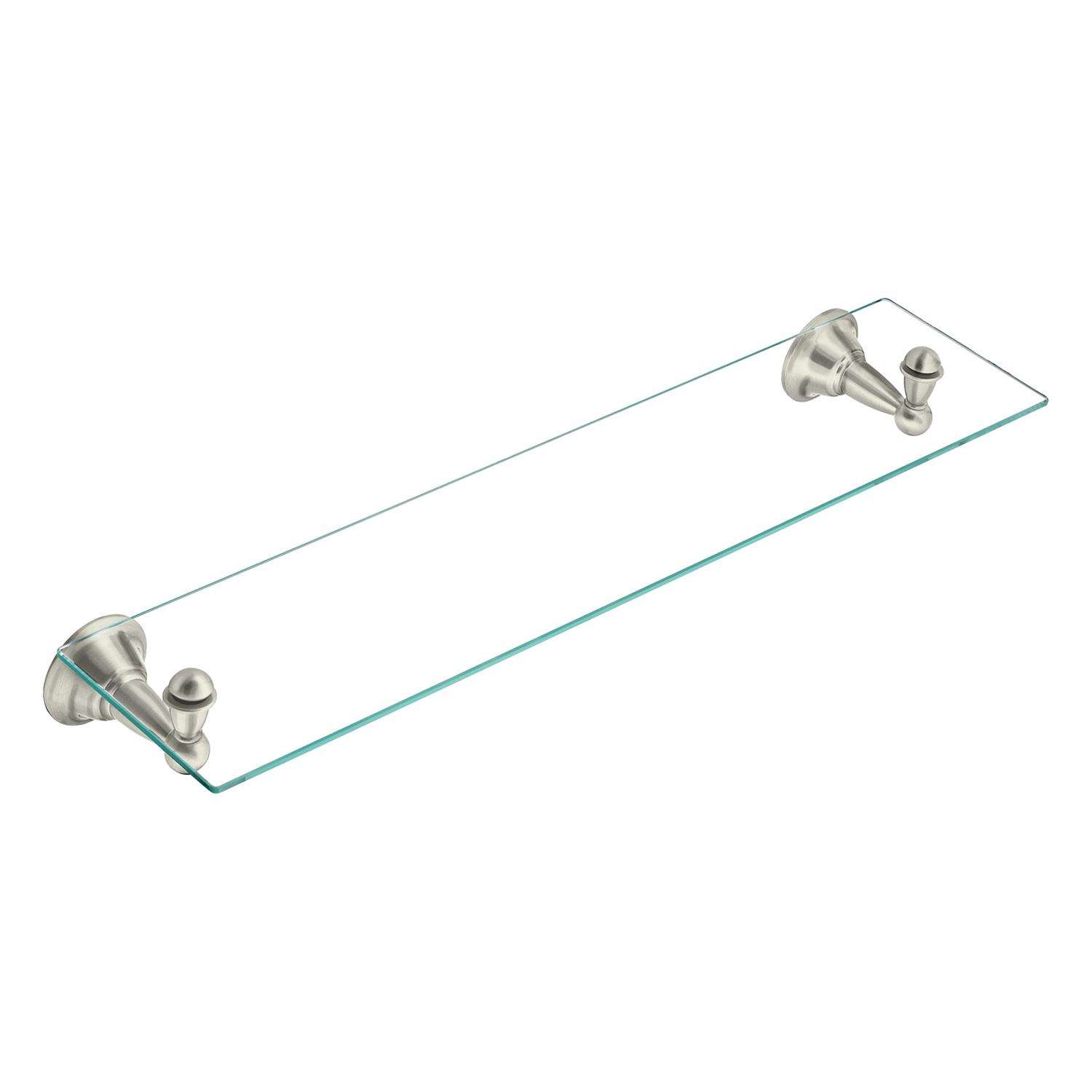 Moen Sage Brushed Nickel Brushed Nickel Glass Bathroom Shelf Ace Hardware