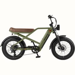 Retrospec Valen Rev+ Unisex 20 in. D Electric Bicycle Matte Olive Drab