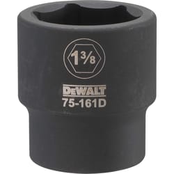 Dewalt 1-3/8 in. X 3/4 in. drive SAE 6 Point Impact Socket 1 pc