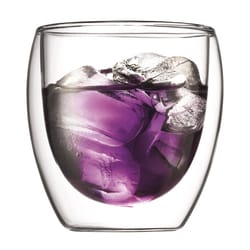 Bodum Clear Borosilicate Glass Contemporary Glassware Set 4 in. D 2 pk