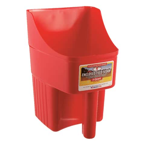 Little Giant Plastic Red 3 qt Feed Scoop - Ace Hardware