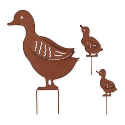 Zingz & Thingz Copper Iron 22 in. H X 15 in. L X 1 in. W Duck Outdoor Garden Stake