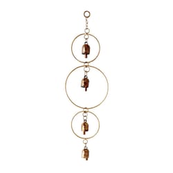 Matr Boomie Air Element Bronze Iron 1 in. Hoop Cascade Bell Chimes