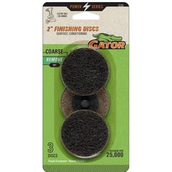 Gator Power 2 in. Zirconia Aluminum Oxide Twist and Lock Surface Conditioning Disc 50 Grit Coarse 3