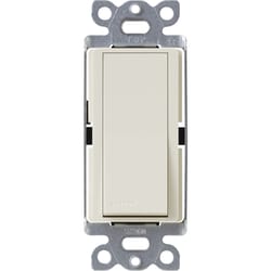 Lutron Claro 15 amps Rocker Triple Combination Switch Light Almond 1 pk