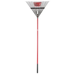 ACE 65 in. 24 Tine Steel Rake Fiberglass Handle