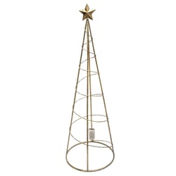 Celebrations Gold Light-Up Christmas Tree 36.25 in.