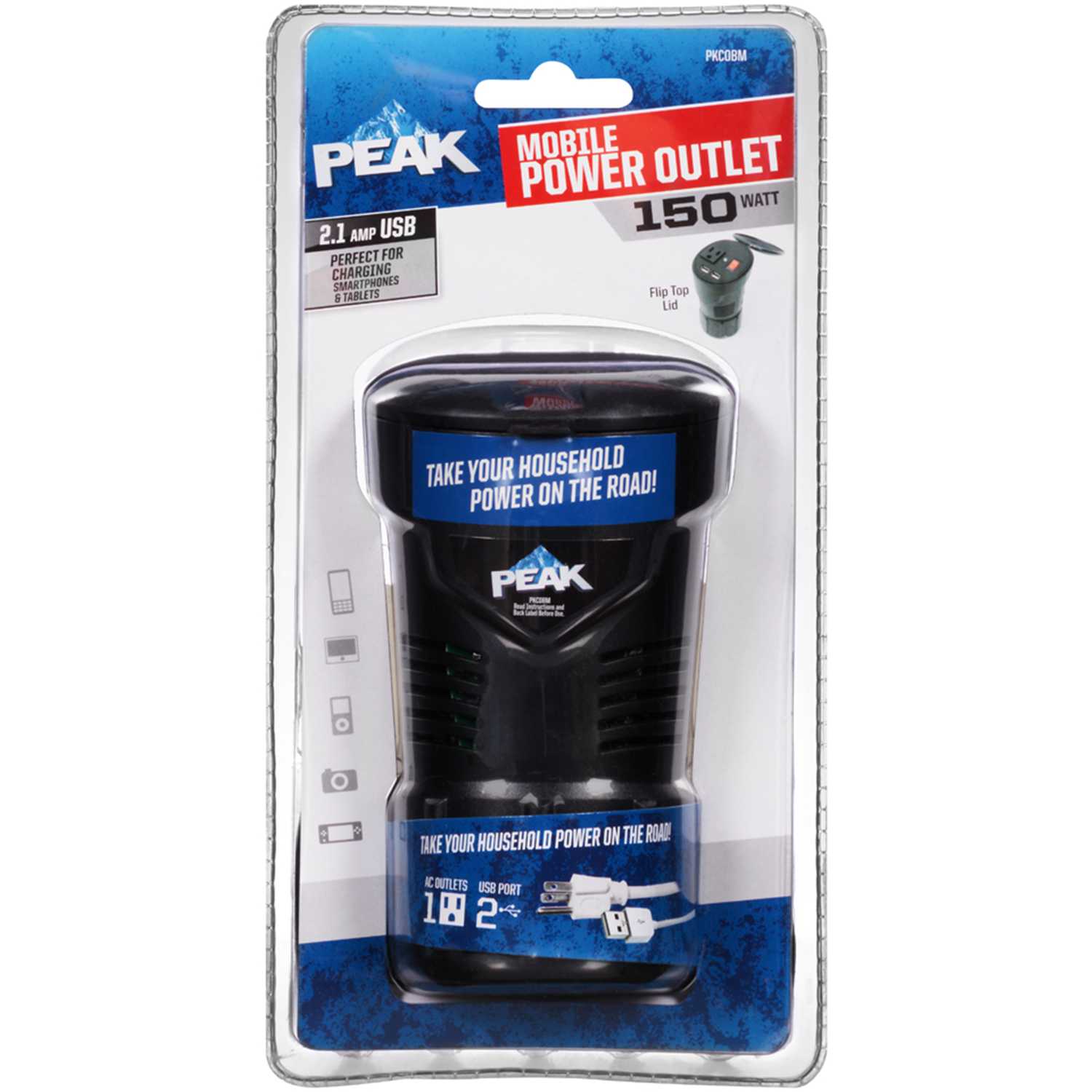 Peak 12 volts Portable Power Cup Inverter Automotive/ Car  