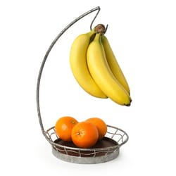 Spectrum Heritage Gray Steel/Wood Banana Holder