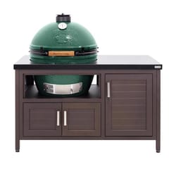 Big Green Egg 24 in. XLarge EGG Package with 53" Modern Farmhouse Table Charcoal Kamado Grill and Sm