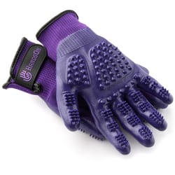 HandsOn Purple All Pets Grooming Gloves