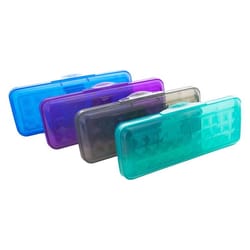 Bazic Products 1.8 in. H X 8 in. W X 3 in. D Pencil Box Assorted