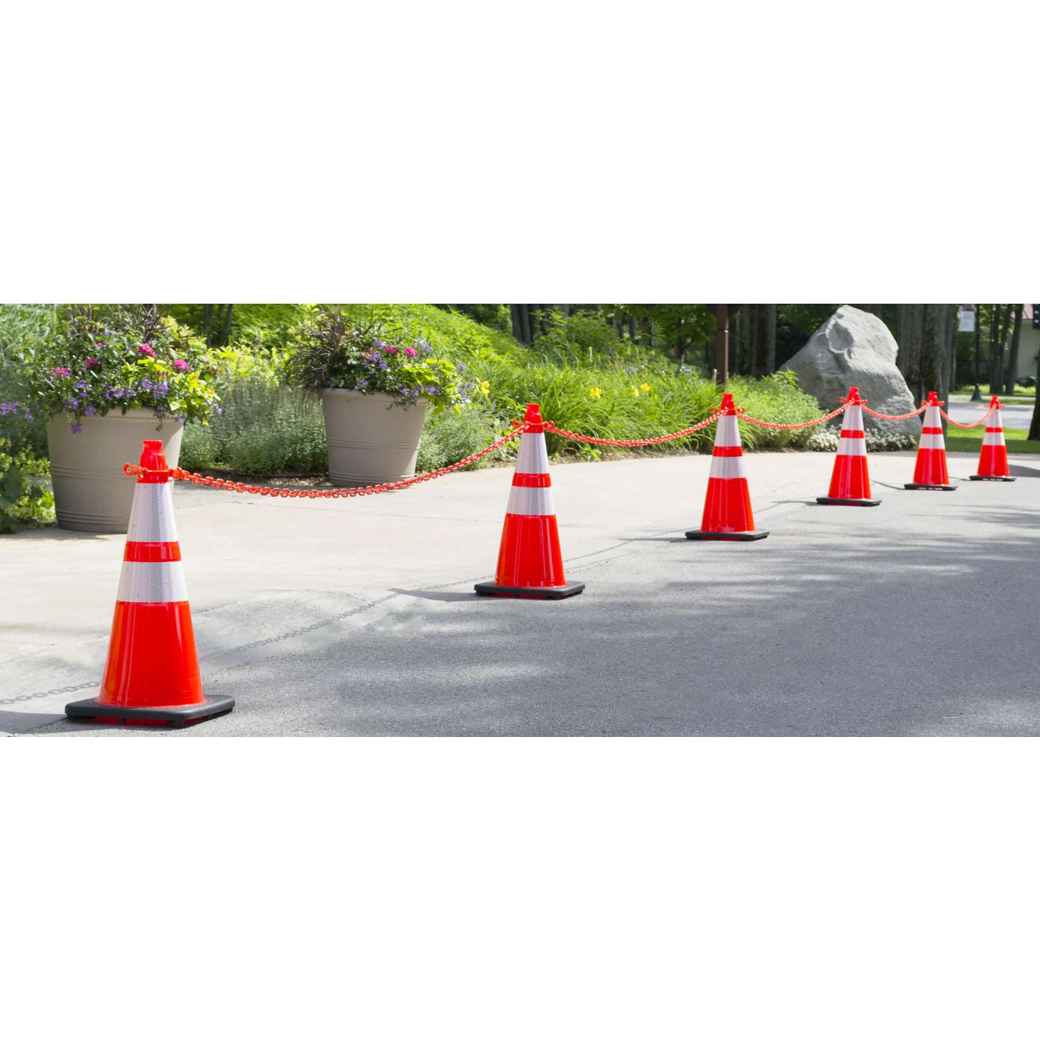 Safe Handler 6-Pack 28-in Orange Traffic Safety Cone in the