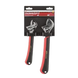Ace Adjustable Wrench Set 10 in. L 2 pc