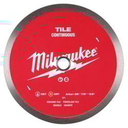 Milwaukee 7 in. D X 5/8 and 7/8 in. Diamond Saw Blade 1 pk