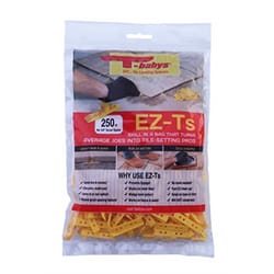 T-babys EZ-Ts 0.25 in. H X 0.25 in. W X 1.25 in. L Plastic Tile Spacer 250 pk