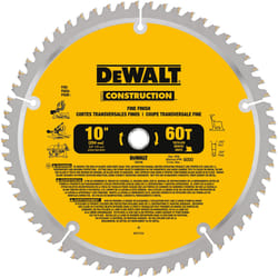 DeWalt 10 in. D X 5/8 in. Carbide Circular Saw Blade 60 teeth 1 pk