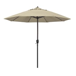 California Umbrella Casa Series 9 ft. Tiltable Antique Beige Market Umbrella