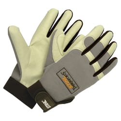 STIHL TIMBERSPORTS Leather Palms Gloves Black/Gray/Cream M 1 pk