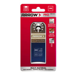 Arrow Pro 1-5/16 in. Bi-Metal Semi-Circle Oscillating Blade Multi-Material 1 pc