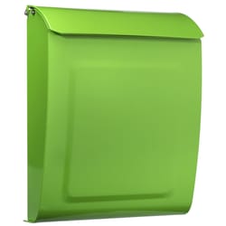 Architectural Mailboxes Aspen Modern Galvanized Steel Wall Mount Lime Green Mailbox