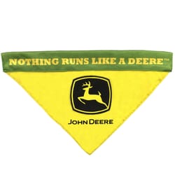 John Deere Green/Yellow Nothing Runs Like a Deere Cat/Dog Bandana Small/Medium